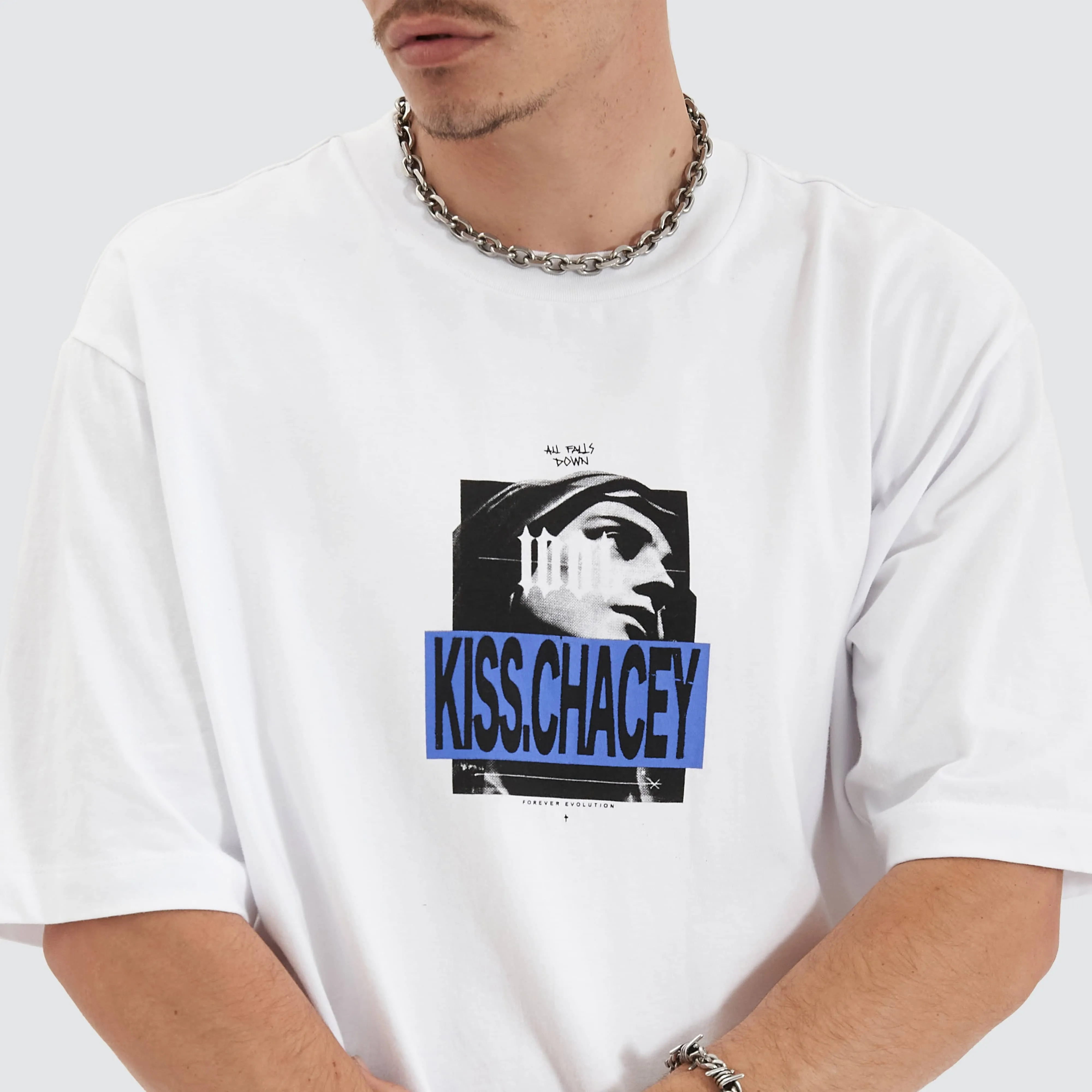 Moonlit Heavy Oversized Tee White sold by Neverland product image thumbnail 2