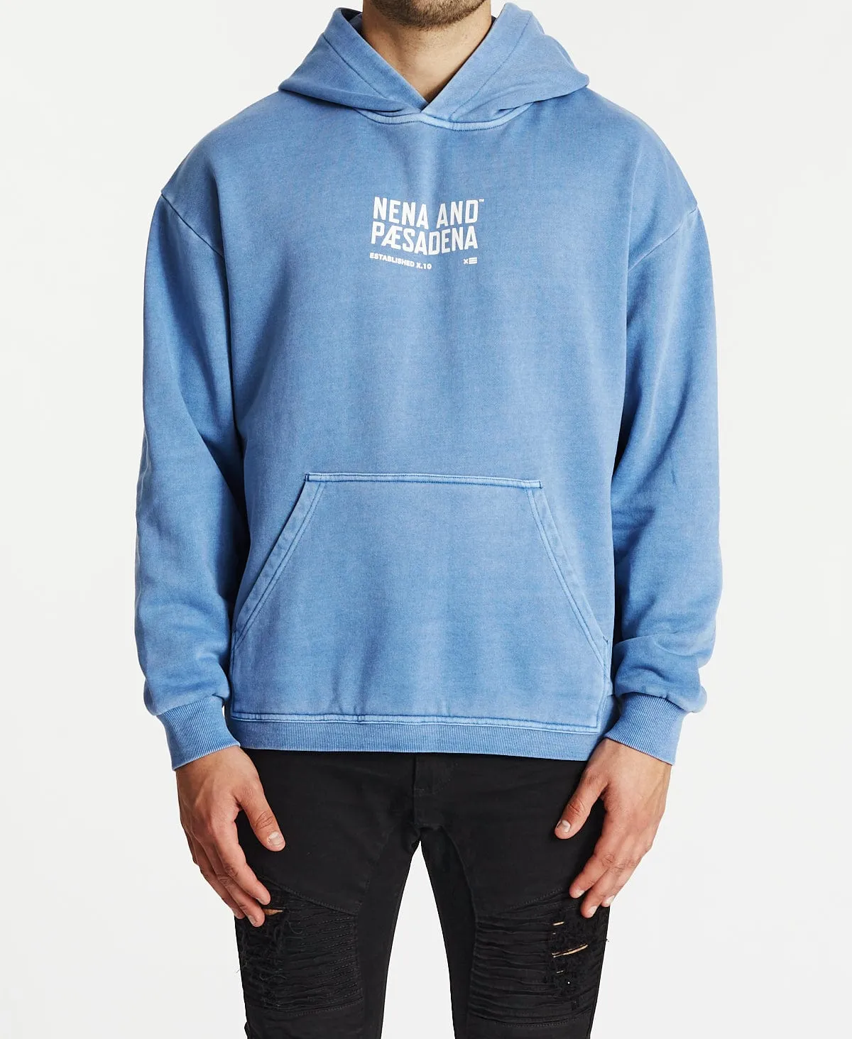 Invisible Relaxed Hoodie Pigment Dusty Blue sold by Neverland product image thumbnail 2