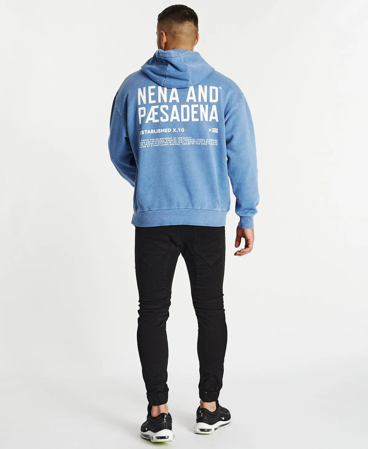 Invisible Relaxed Hoodie Pigment Dusty Blue sold by Neverland product image thumbnail 5