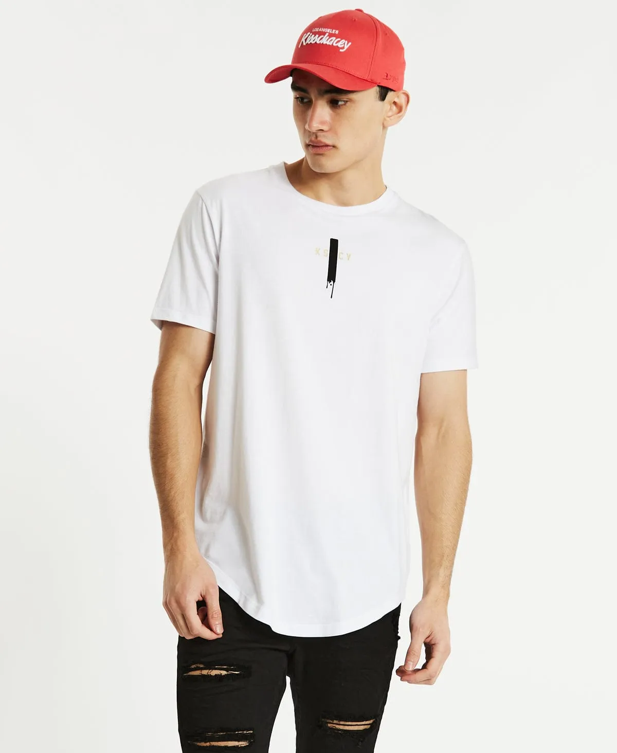 Shake Dual Curved T-Shirt White sold by Neverland product image thumbnail 2