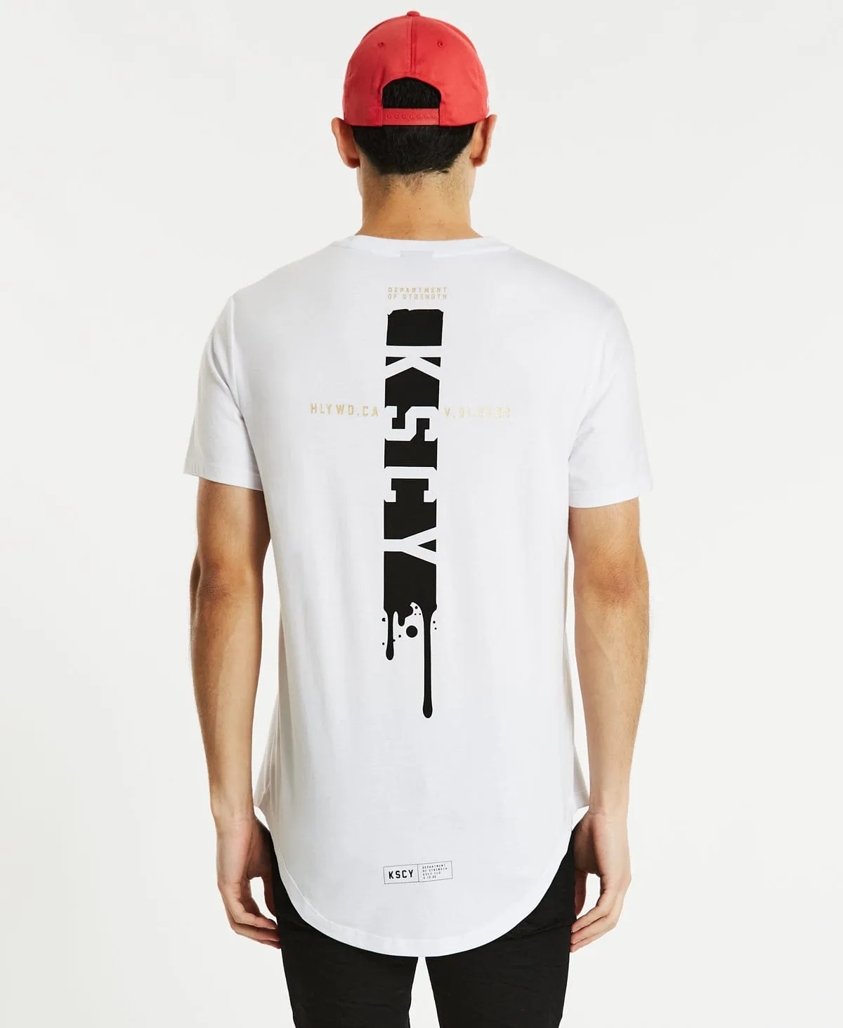 Shake Dual Curved T-Shirt White sold by Neverland product image thumbnail 3