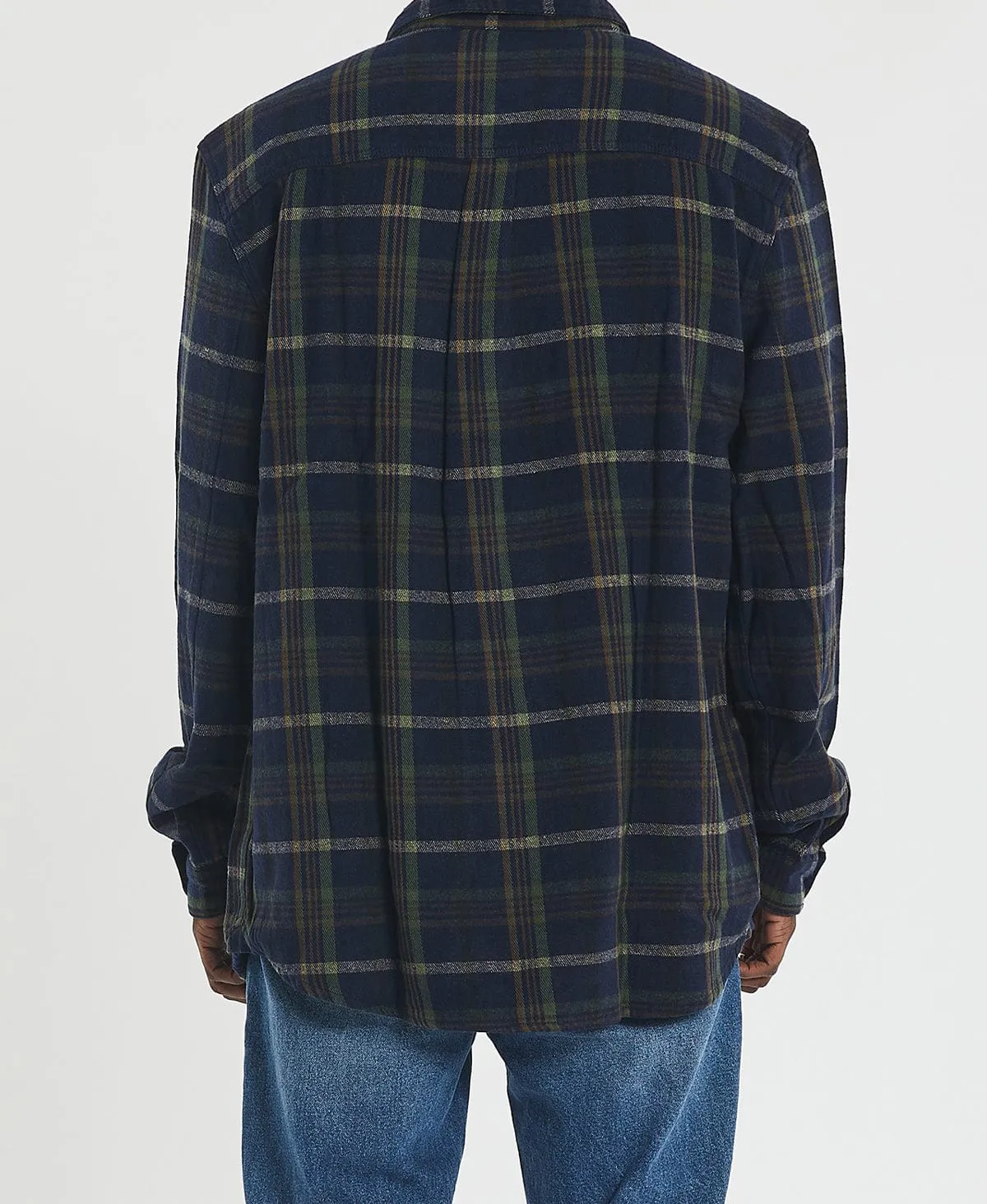 Trade Shirt Navy Green Check sold by Neverland product image thumbnail 5