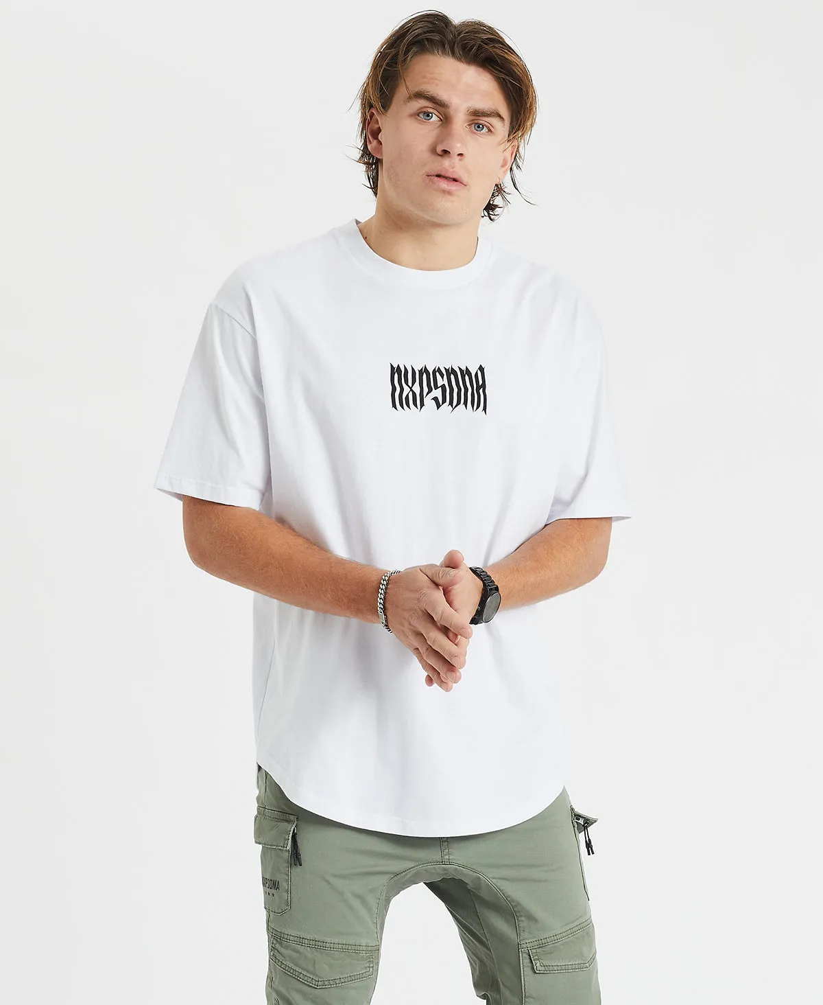 Odessa Heavy Box Fit Scoop T-Shirt White sold by Neverland product image thumbnail 2