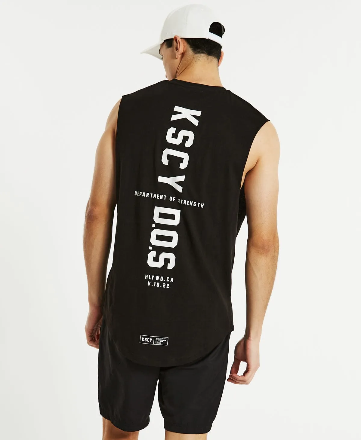 Blind Dual Curved Muscle Tee Jet Black sold by Neverland