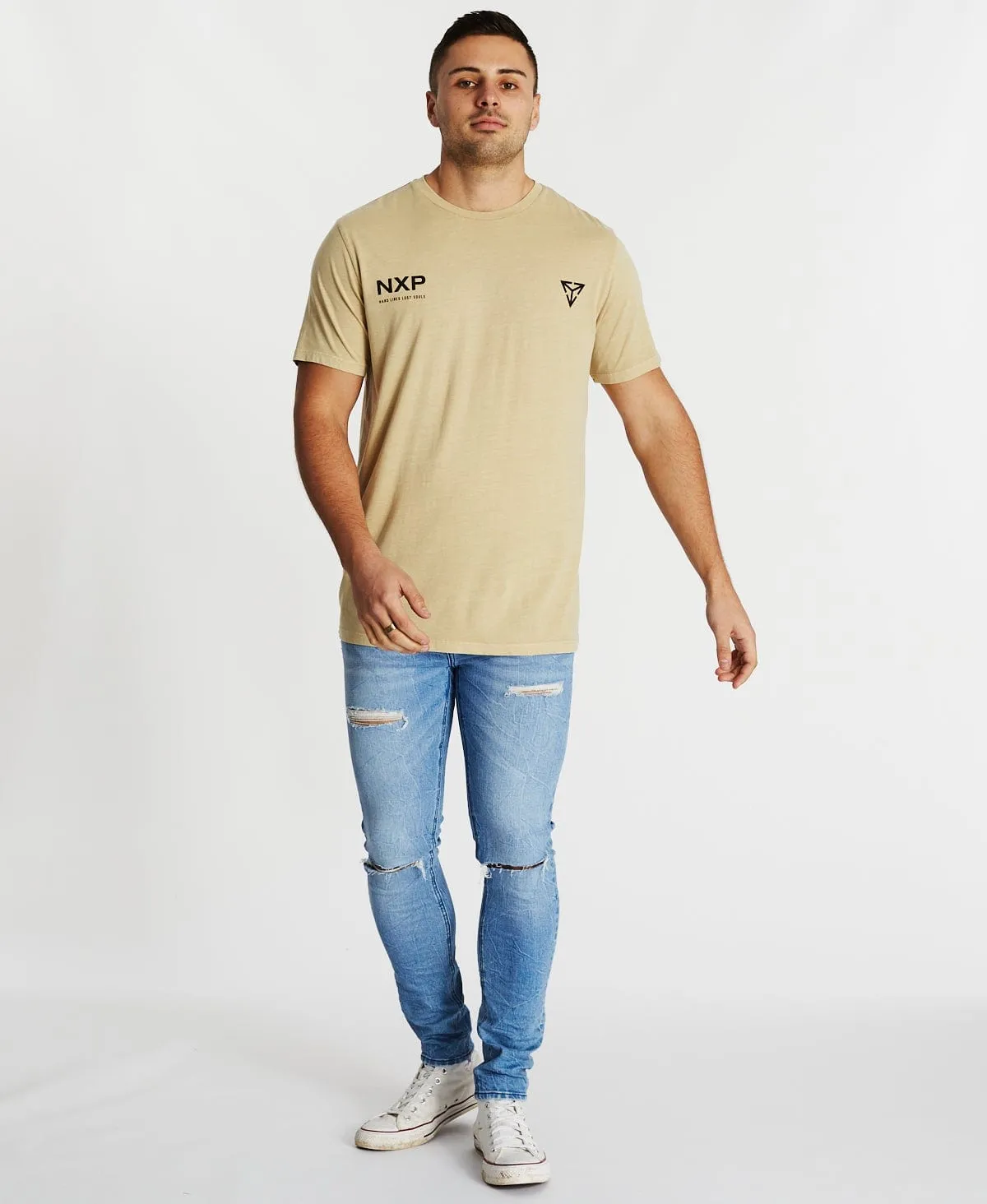 Hard Lines Cape Back T-Shirt Pigment Mojave sold by Neverland product image thumbnail 4