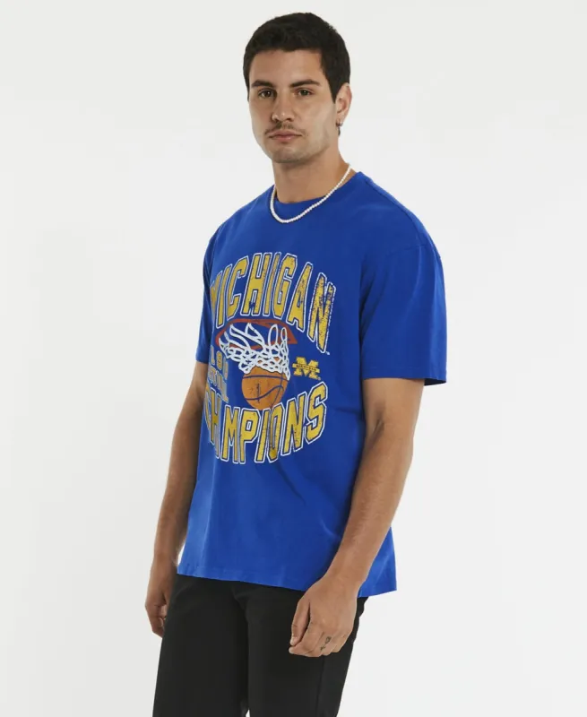 80s Champion Michigan T-Shirt Royal Blue sold by Neverland
