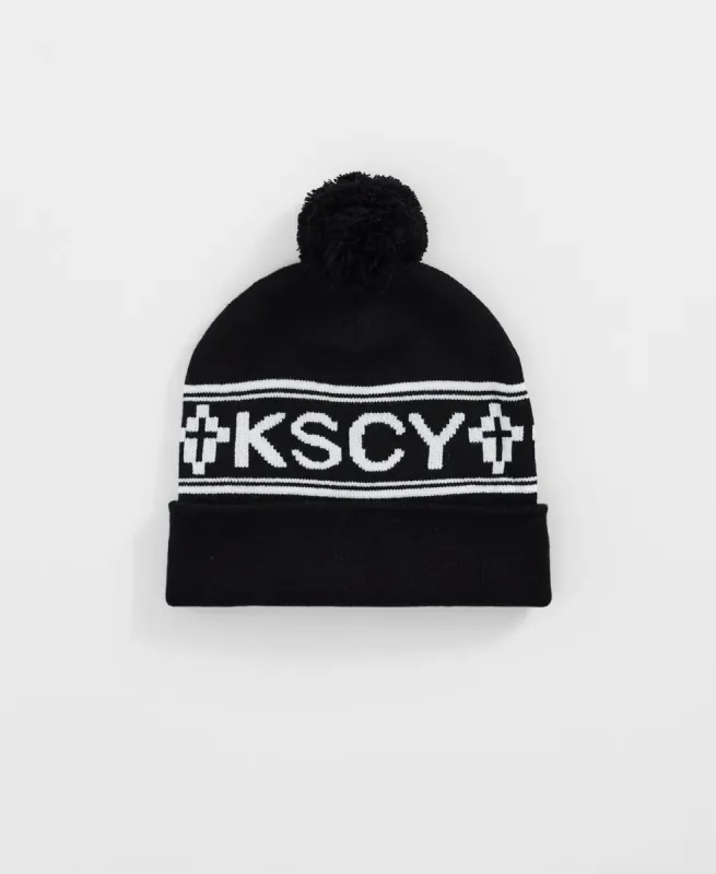 Alaska Pom Pom Beanie Black sold by Neverland
