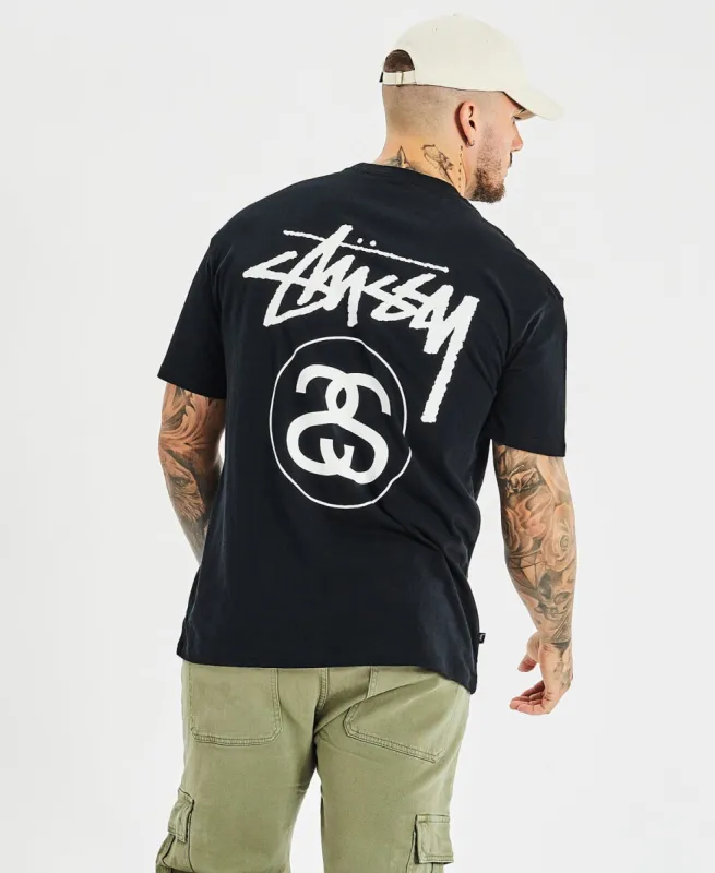 Solid Stock Link T-Shirt Black sold by Neverland