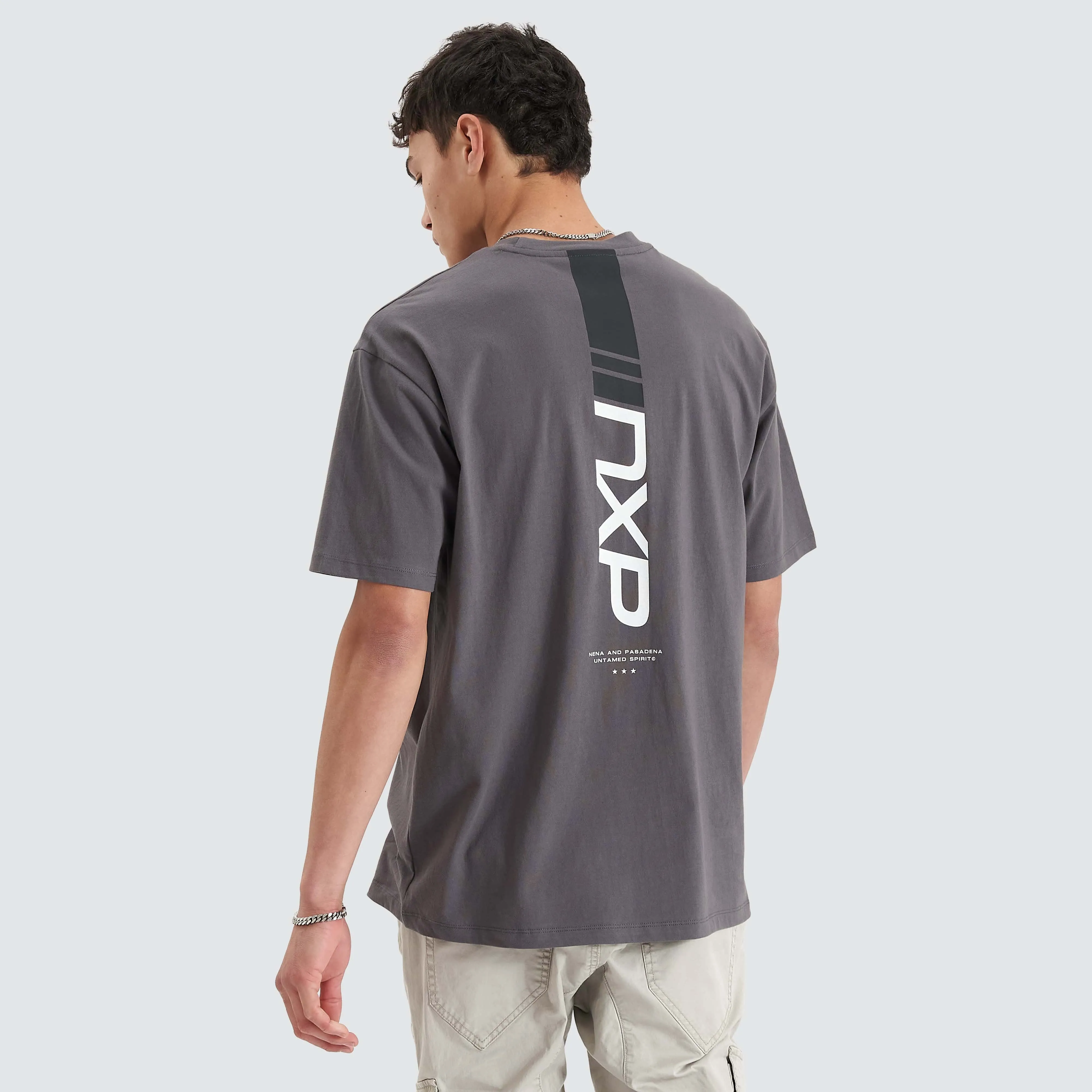 Dynamic Heavy Box Fit Tee Asphalt sold by Neverland product image thumbnail 5