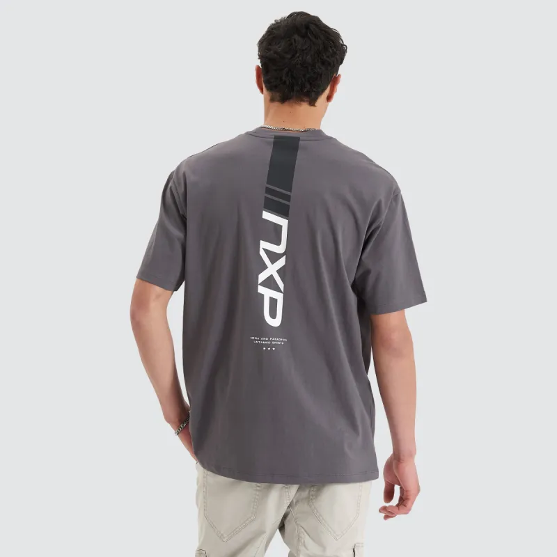 Dynamic Heavy Box Fit Tee Asphalt sold by Neverland