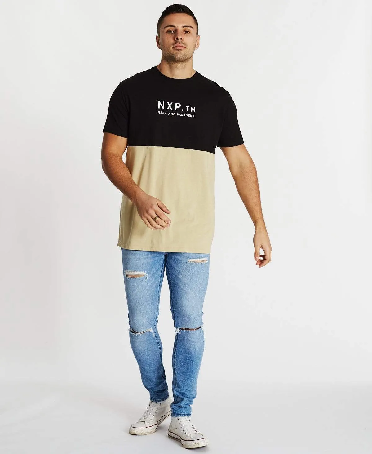 Worldwide Scoop Back T-Shirt Jet Black sold by Neverland product image thumbnail 4