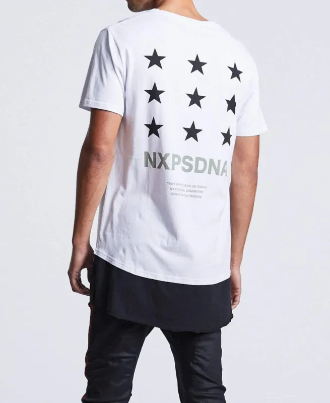 Genocide Multi-Layered Hem T-Shirt White sold by Neverland
