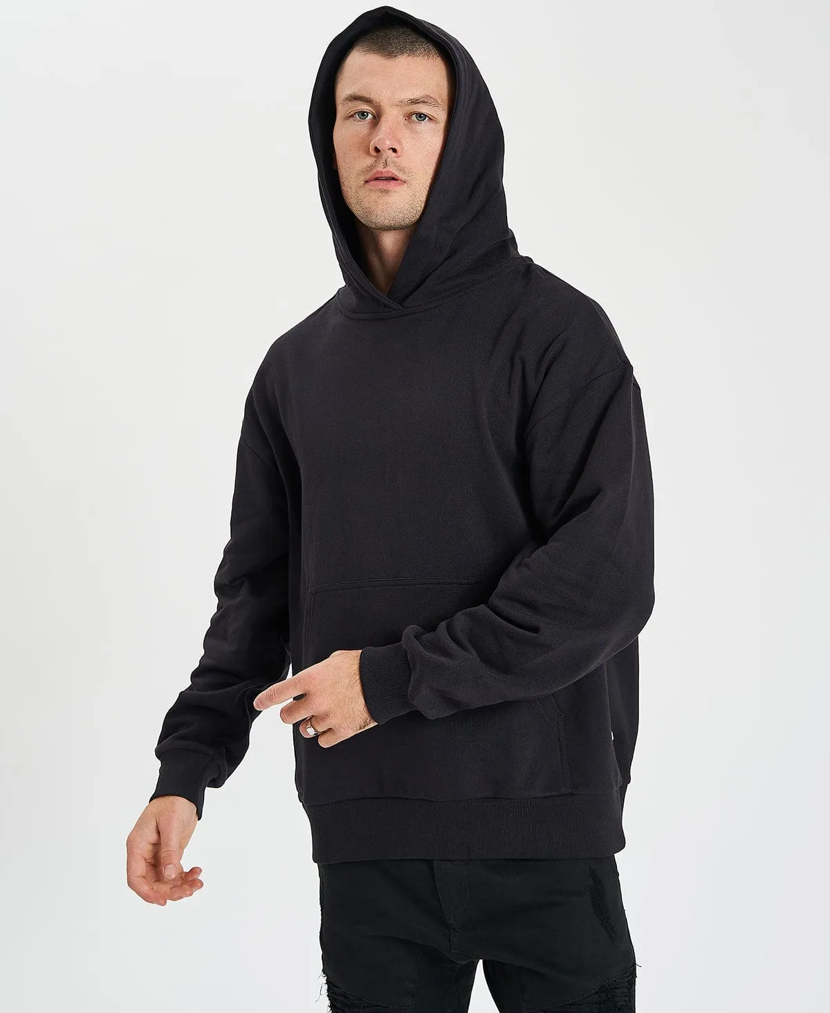 Derby Relaxed Hoodie Jet Black sold by Neverland