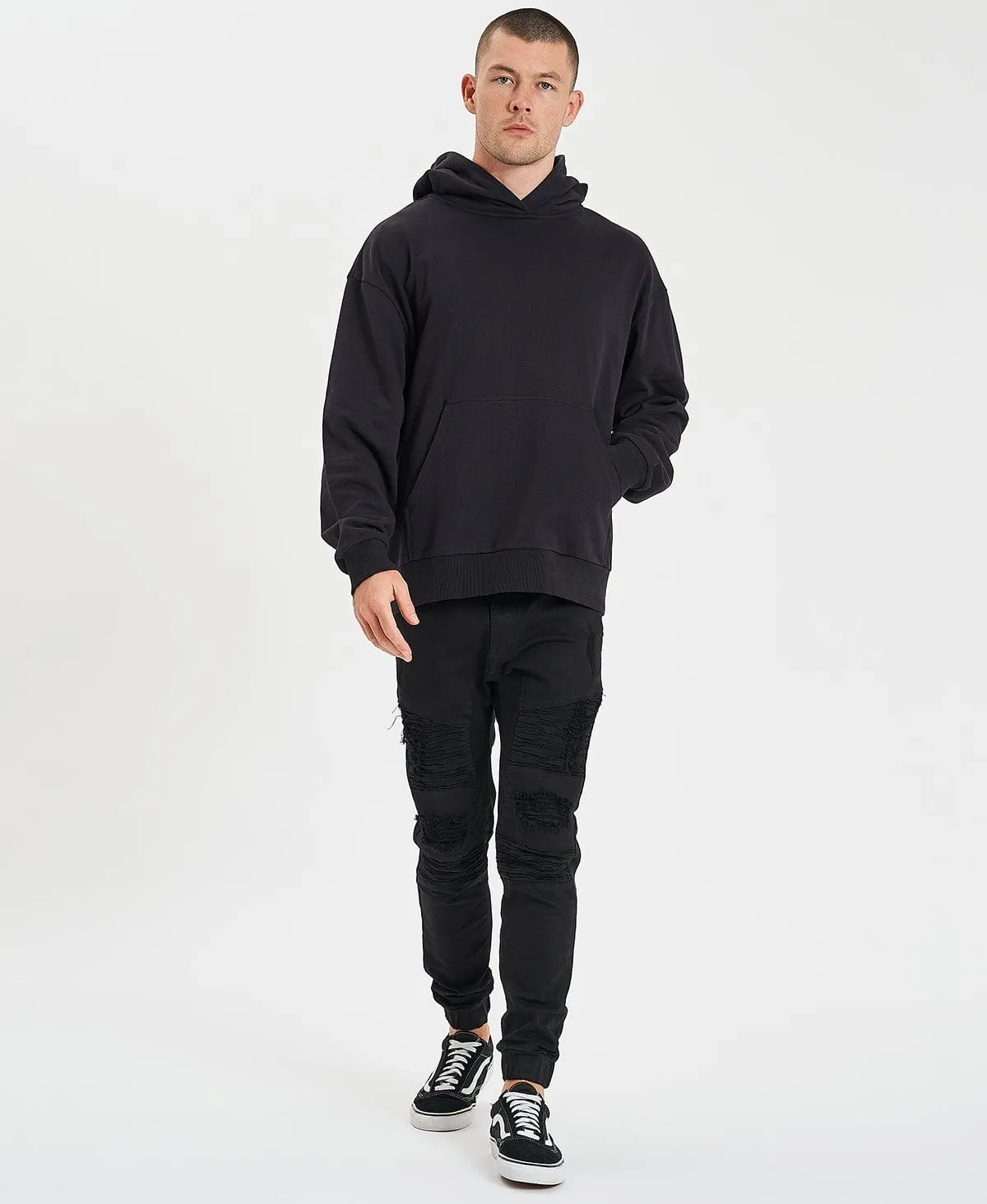 Derby Relaxed Hoodie Jet Black sold by Neverland product image thumbnail 5