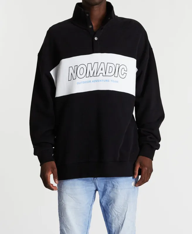 Docks Pull Over Jumper Jet Black sold by Neverland