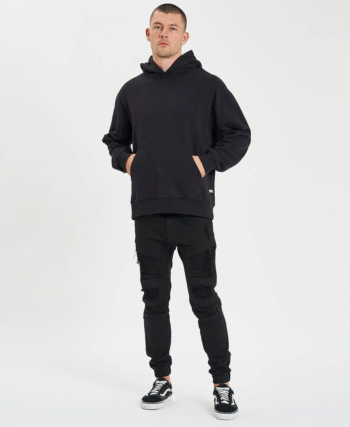 Derby Relaxed Hoodie Jet Black sold by Neverland product image thumbnail 4