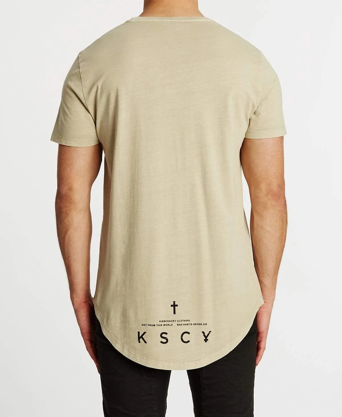 Grafton Dual Curved T-Shirt Pigment Sand sold by Neverland product image thumbnail 2