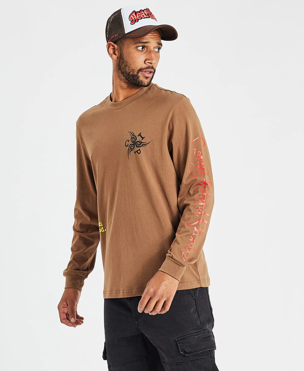 Vine Long Sleeve T-Shirt Sunburn Orange sold by Neverland product image thumbnail 2