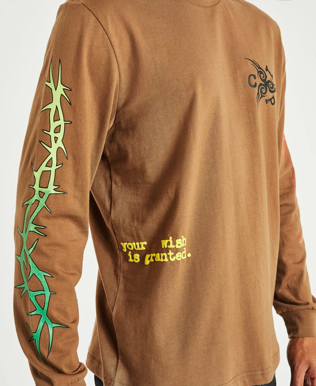Vine Long Sleeve T-Shirt Sunburn Orange sold by Neverland product image thumbnail 3
