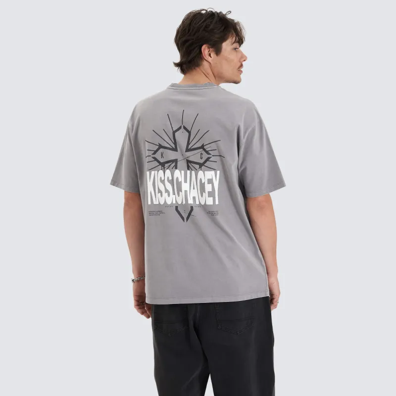 Luminary  Heavy Box Fit Tee Pigment Frost Grey sold by Neverland