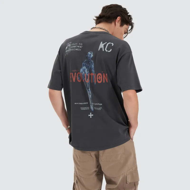 Altered Heavy Box Fit Tee Pigment Black sold by Neverland