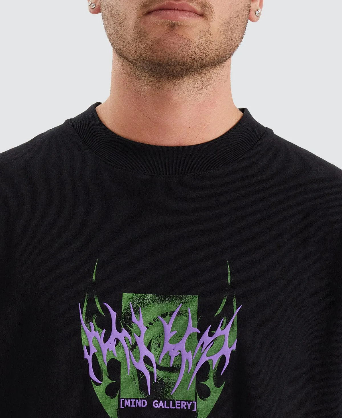 Sharp Extra Heavy Street Fit T-Shirt Jet Black sold by Neverland product image thumbnail 3