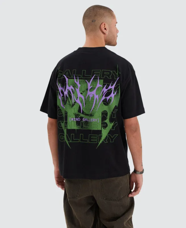 Sharp Extra Heavy Street Fit T-Shirt Jet Black sold by Neverland