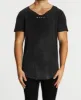 Romance Raw V-Neck T-Shirt Mineral Black sold by Neverland