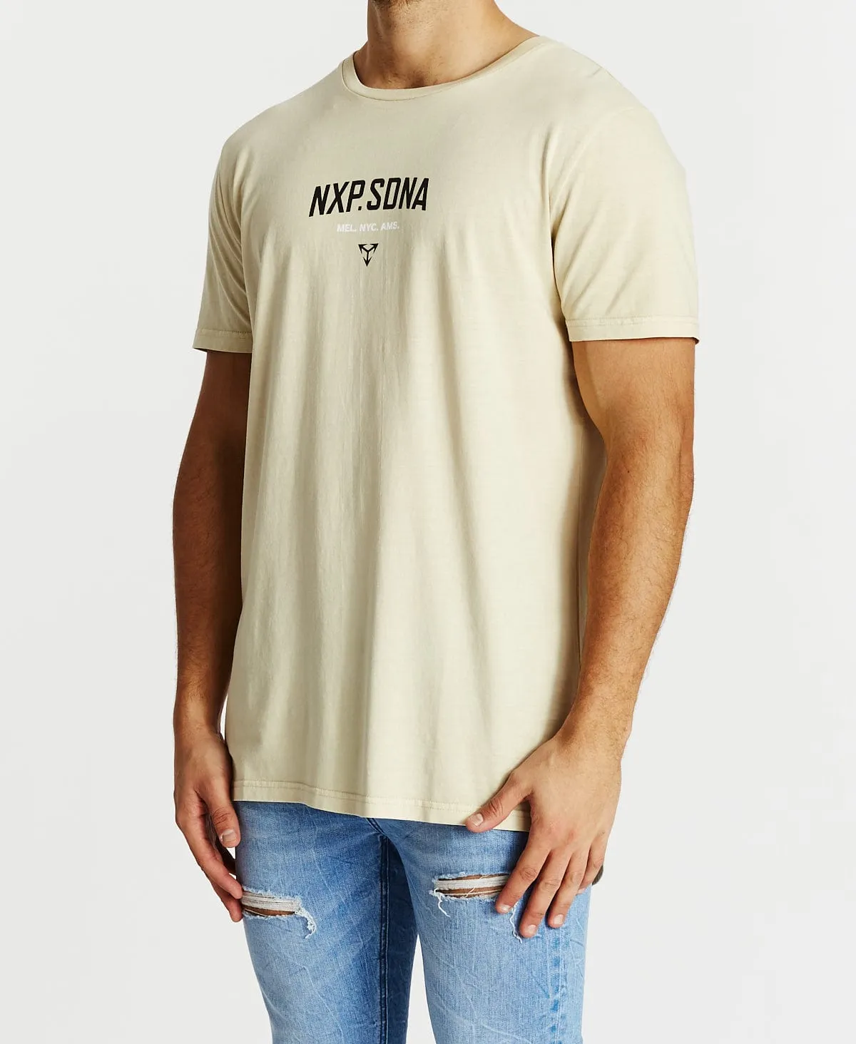 Bandit Cape Back T-Shirt Pigment Sand sold by Neverland product image thumbnail 3