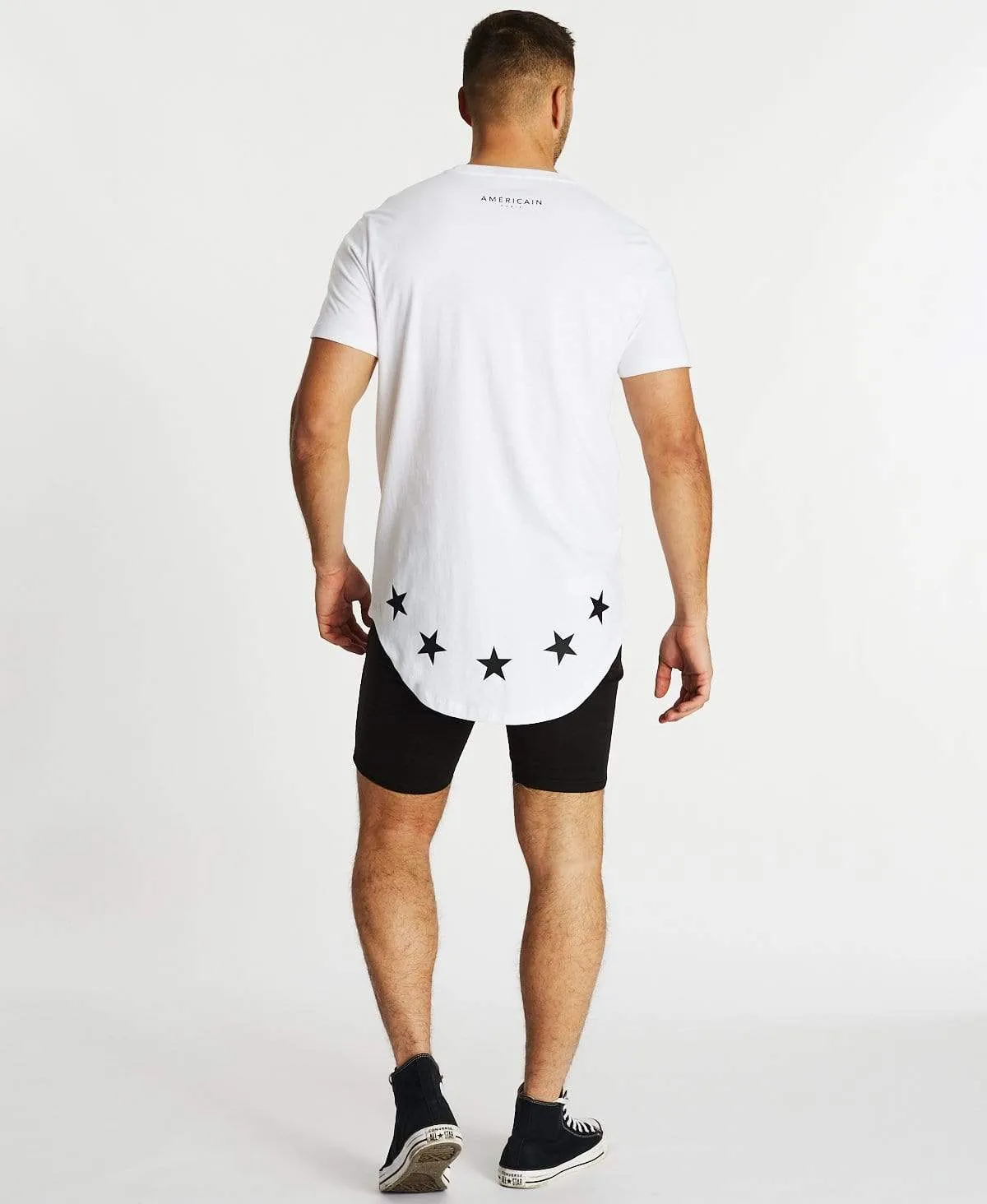 Desole Dual Curved T-Shirt White sold by Neverland product image thumbnail 5