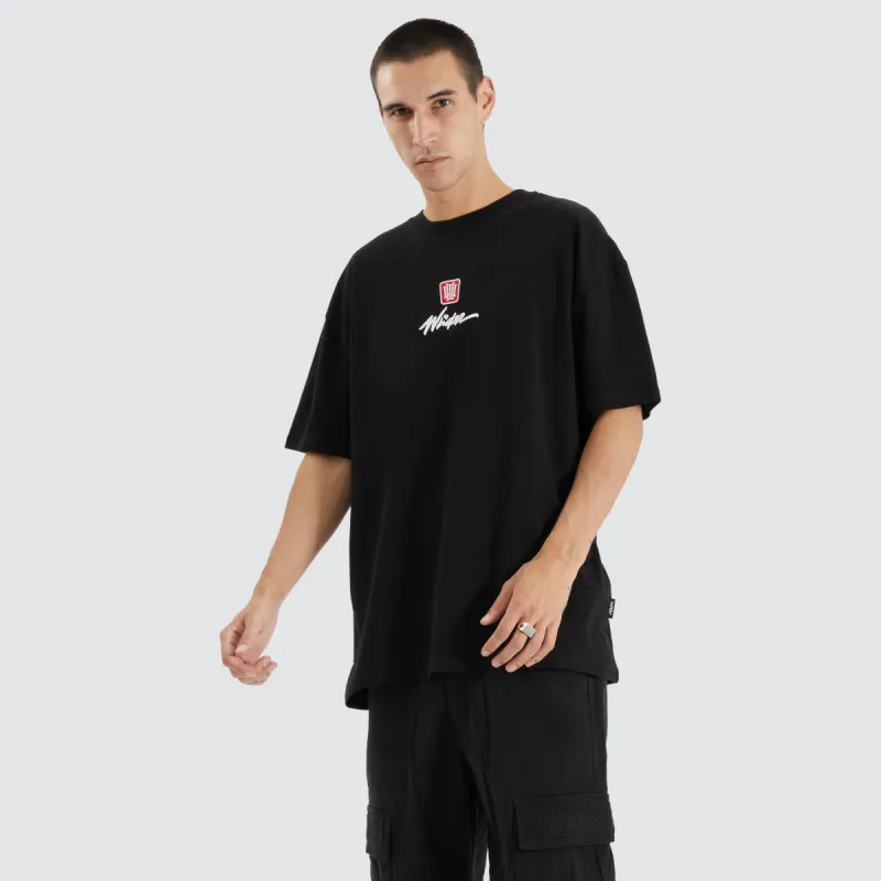 Denote Box Fit T-Shirt Black made by WNDRR