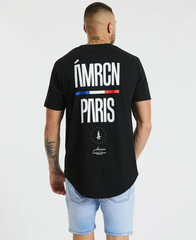 Boston Dual Curved T-Shirt Jet Black sold by Neverland