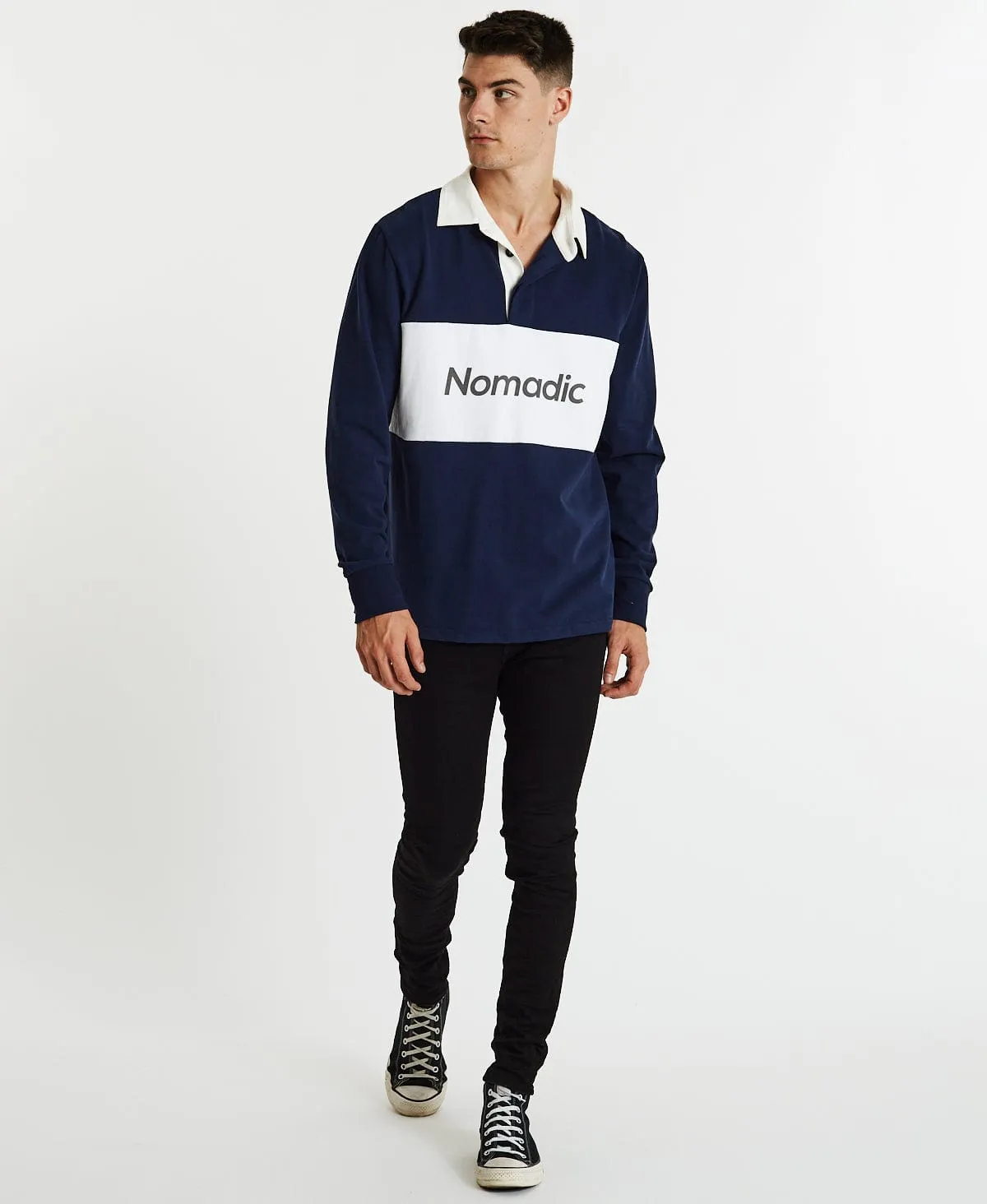 Attitude Rugby Long Sleeve T-Shirt Indigo sold by Neverland product image thumbnail 4