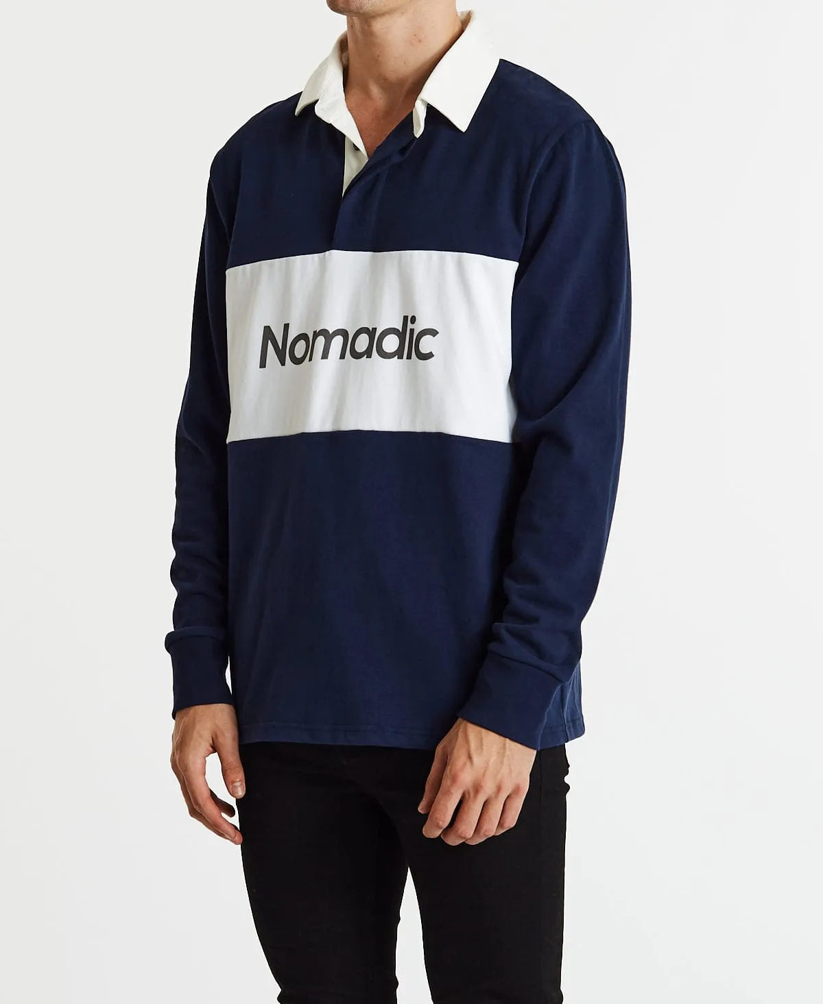 Attitude Rugby Long Sleeve T-Shirt Indigo sold by Neverland product image thumbnail 3