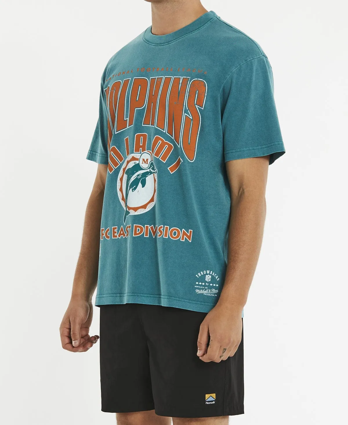 Division Arch Dolphins T-Shirt Faded Teal sold by Neverland product image thumbnail 3