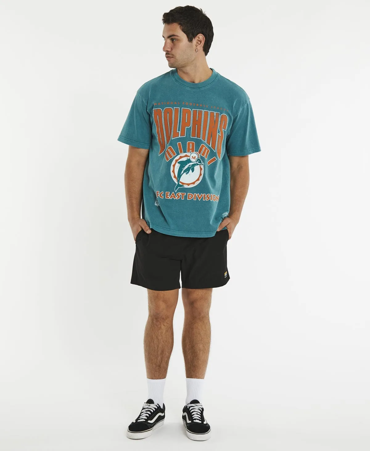 Division Arch Dolphins T-Shirt Faded Teal sold by Neverland product image thumbnail 4