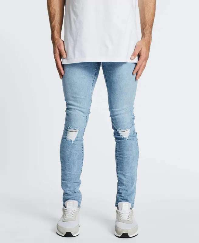 Flynn 5 Pocket Skinny Fit Jeans Havana Blue made by Neverland