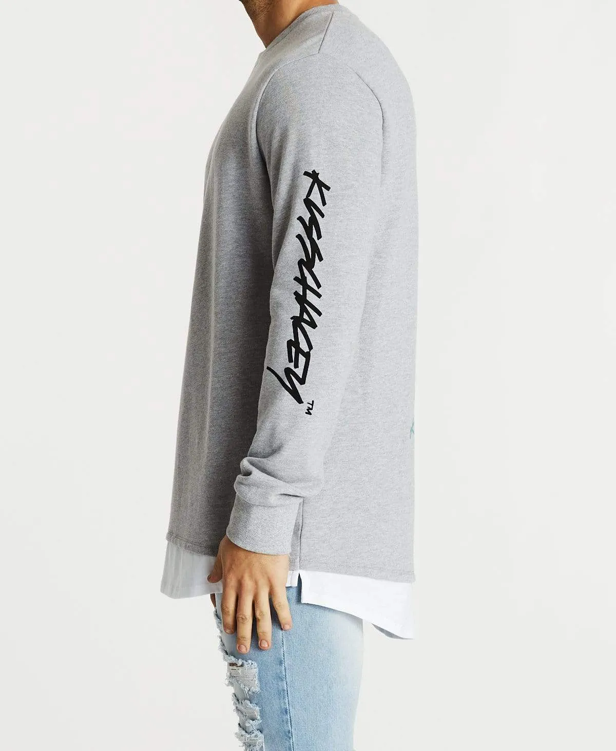 Die Young Layered Jumper Grey Marle sold by Neverland product image thumbnail 3