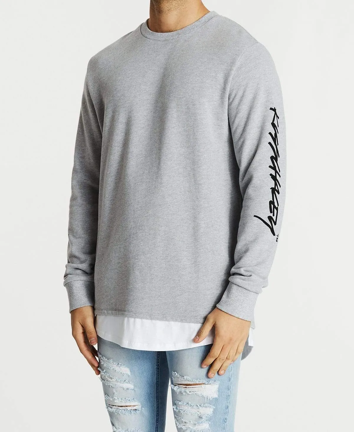 Die Young Layered Jumper Grey Marle sold by Neverland product image thumbnail 4