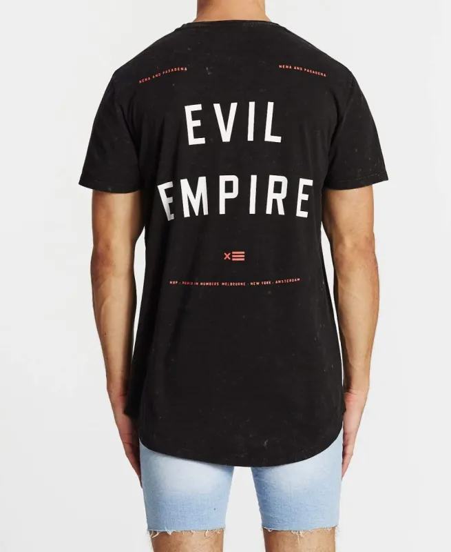 Evil Empire Cape Back T-Shirt Acid Black sold by Neverland
