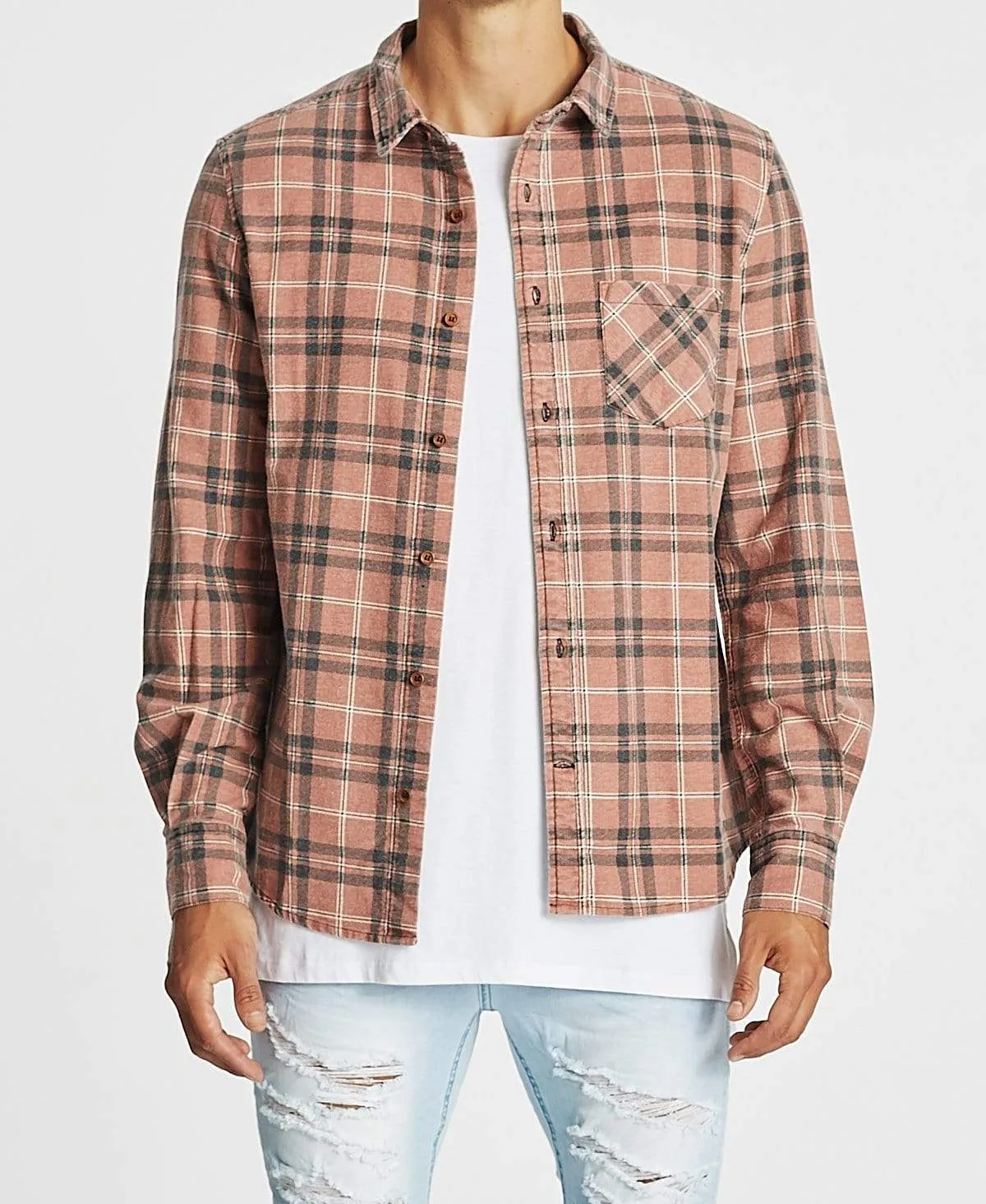 Trusted Casual Shirt AW21 Red/Clay Check sold by Neverland