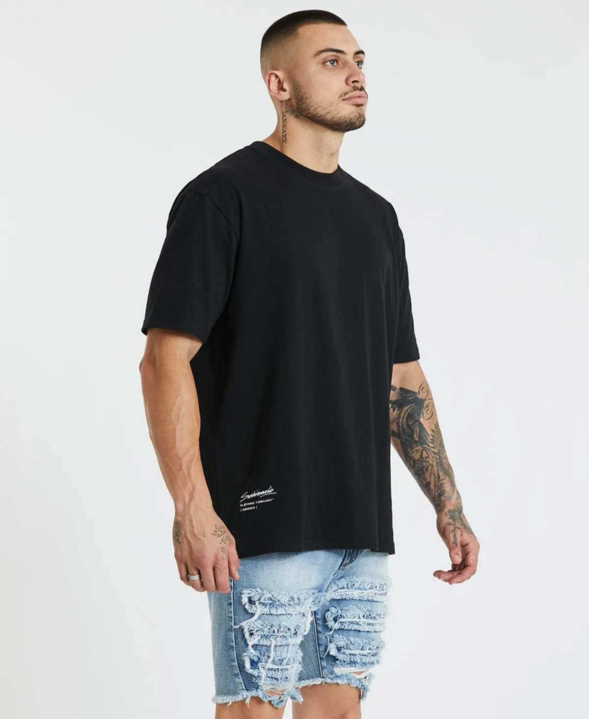 Bad Luck Box Fit T-Shirt Jet Black sold by Neverland product image thumbnail 5