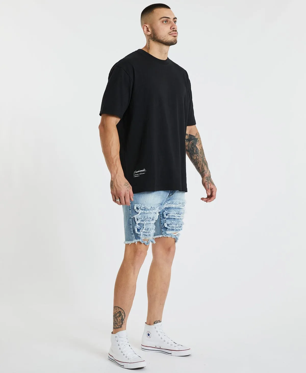 Bad Luck Box Fit T-Shirt Jet Black sold by Neverland product image thumbnail 4