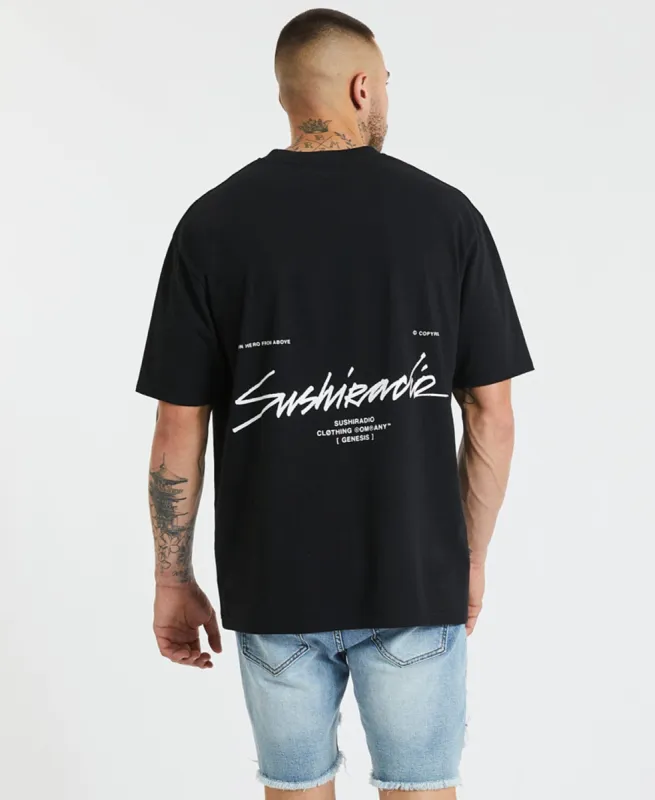 Bad Luck Box Fit T-Shirt Jet Black sold by Neverland