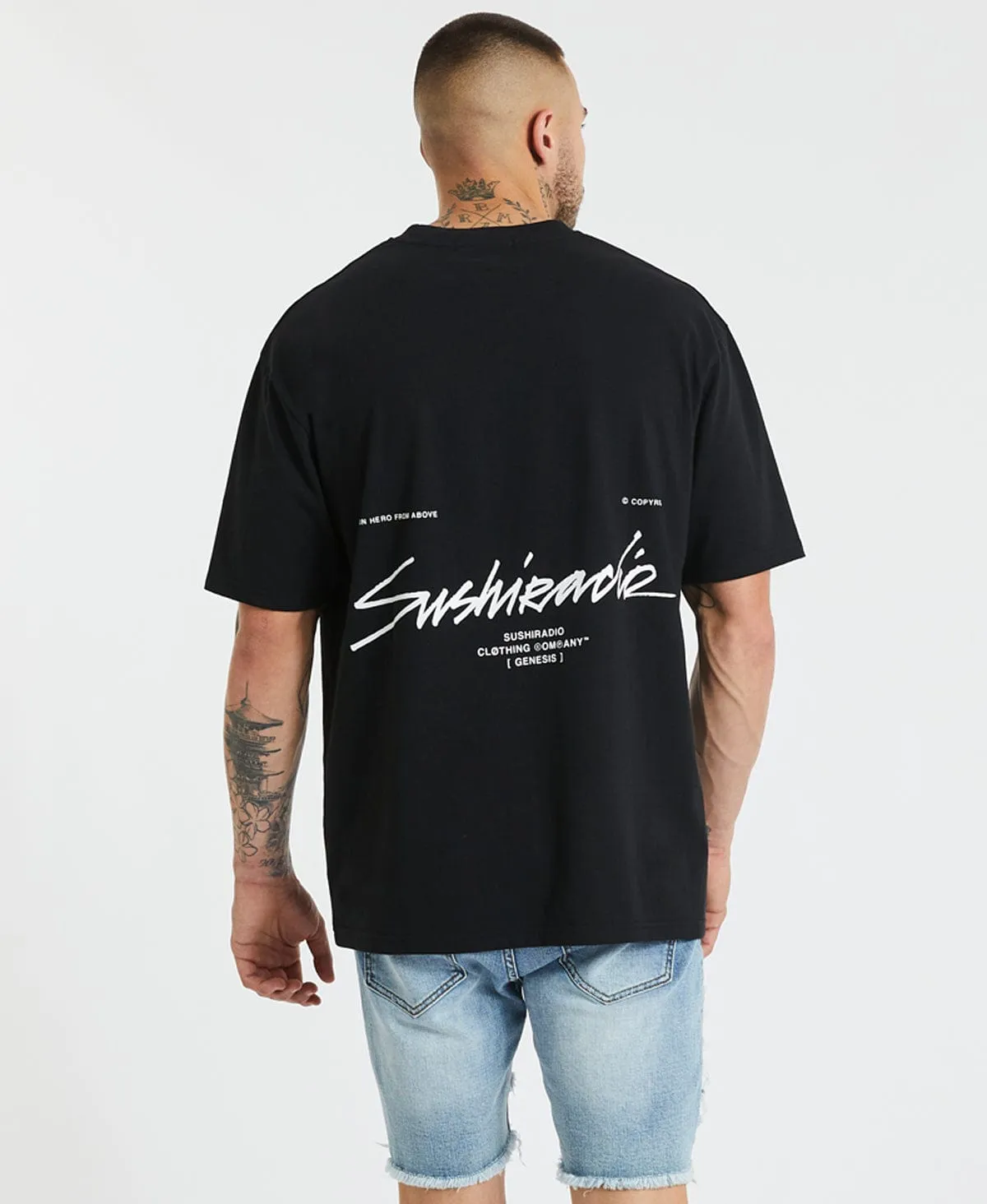 Bad Luck Box Fit T-Shirt Jet Black sold by Neverland