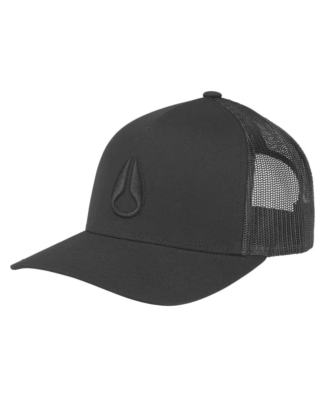 Iconed Trucker Hat Black/Black sold by Neverland