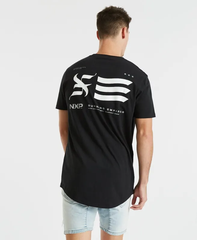 Let Loose Cape Back T-Shirt Jet Black sold by Neverland
