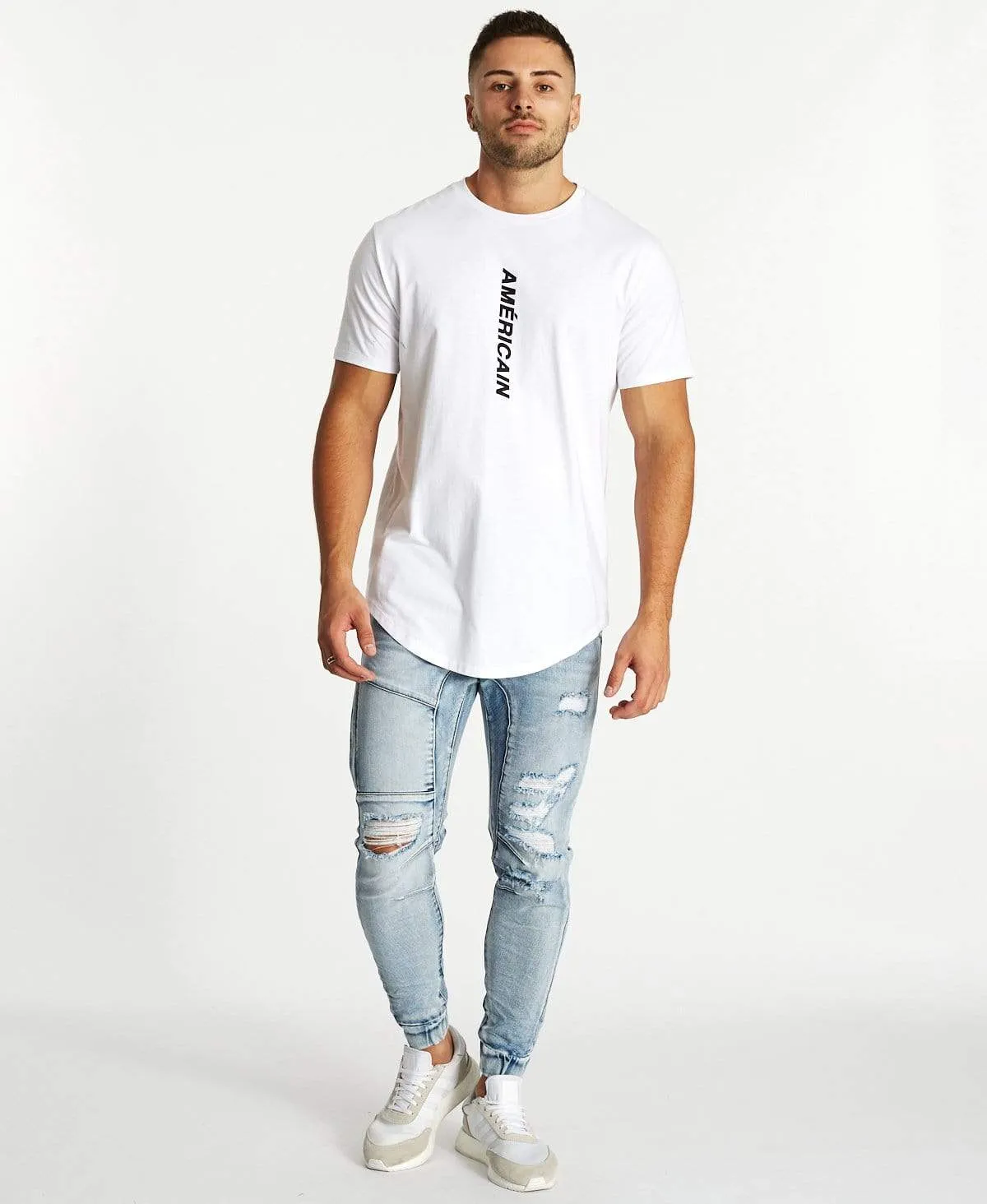 Paisible Dual Curved T-Shirt White sold by Neverland product image thumbnail 4