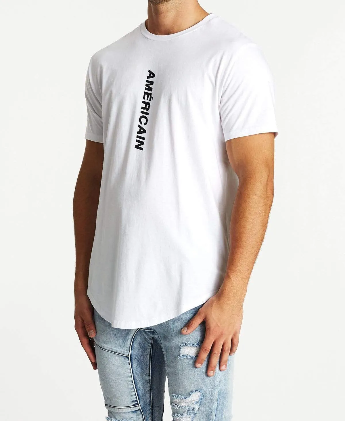 Paisible Dual Curved T-Shirt White sold by Neverland product image thumbnail 3