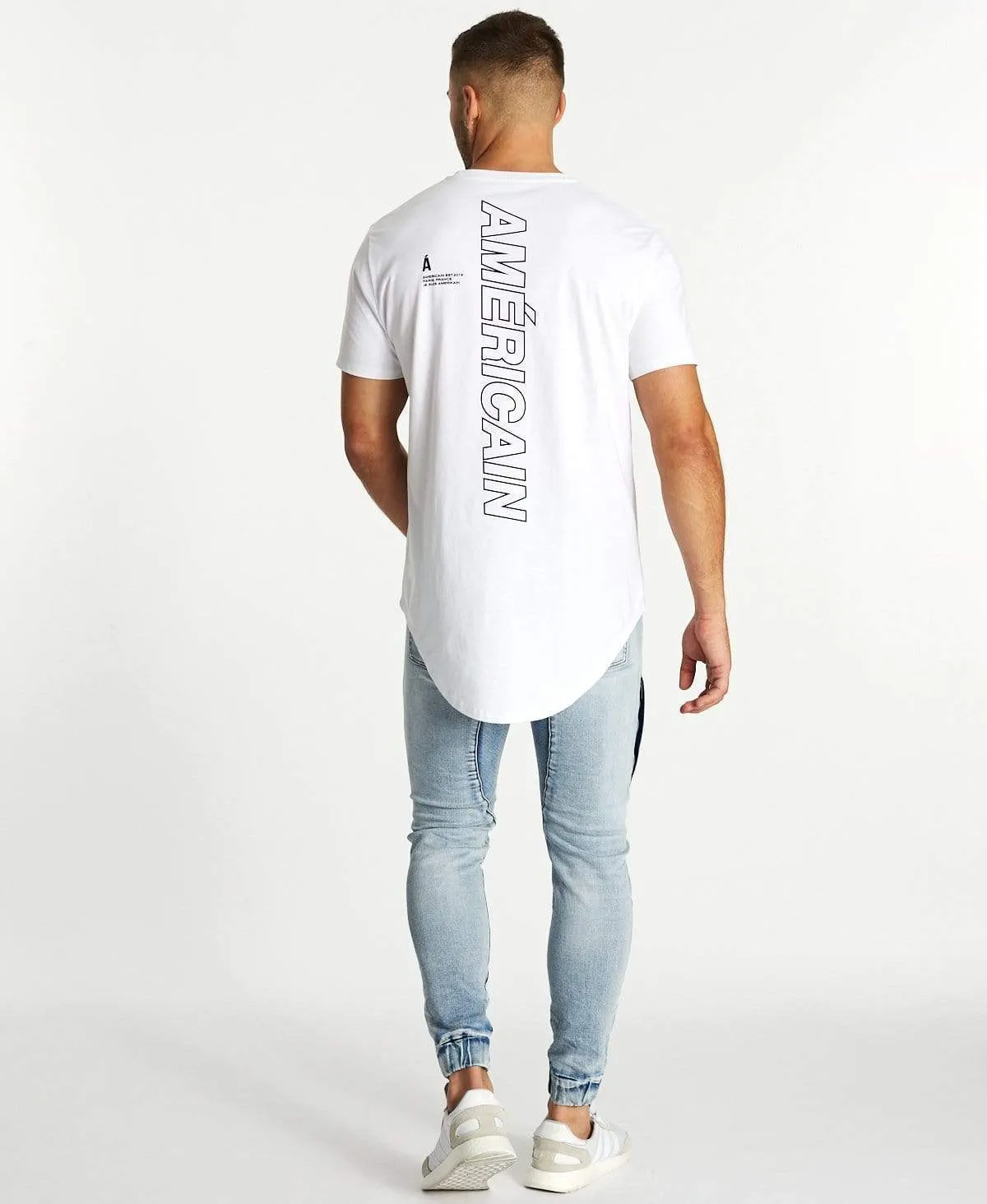 Paisible Dual Curved T-Shirt White sold by Neverland product image thumbnail 5